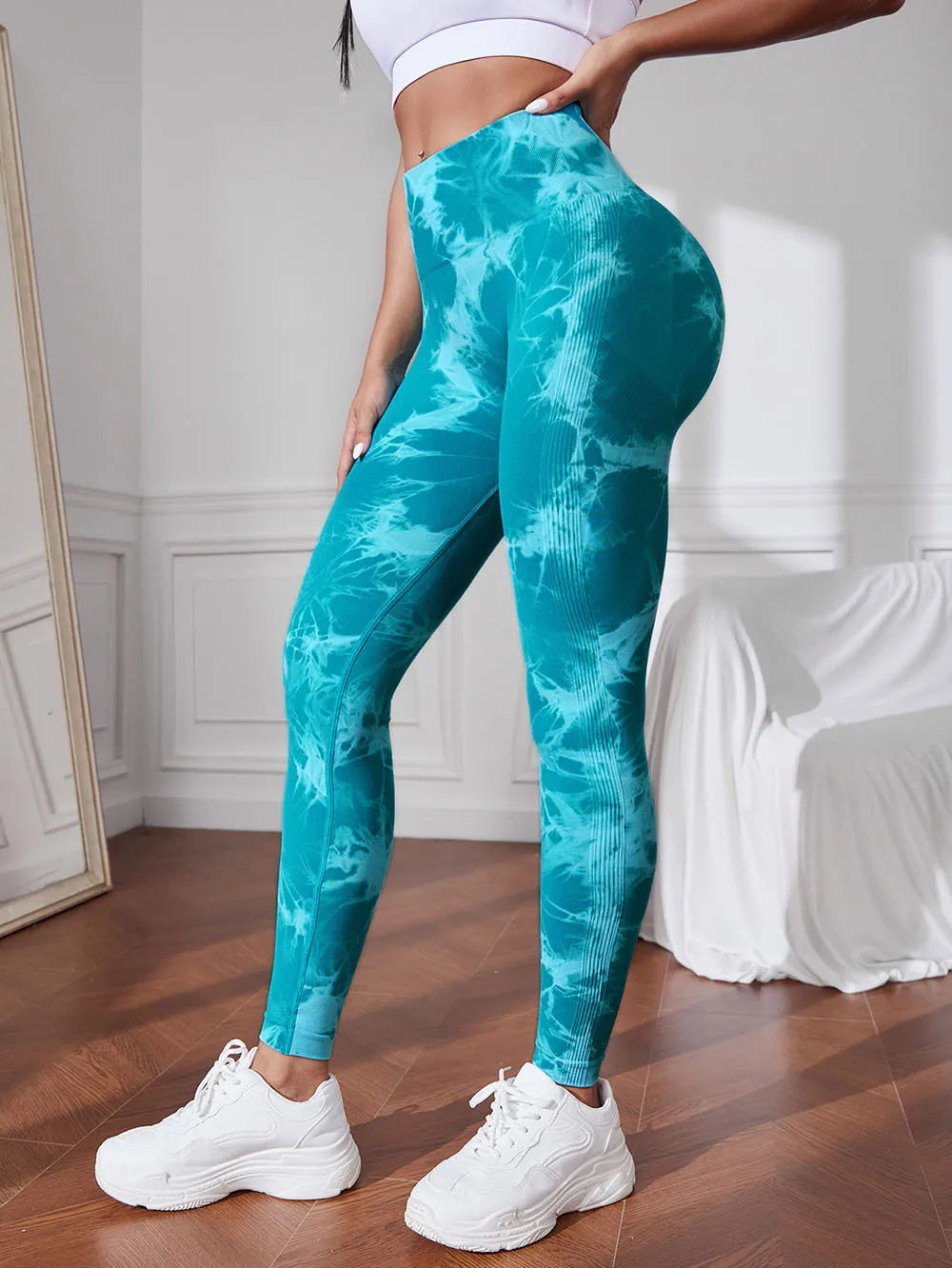 Tie Dye Scrunch Butt Wideband Waist Sports Leggings - Special Edition –  Pulso Pro+